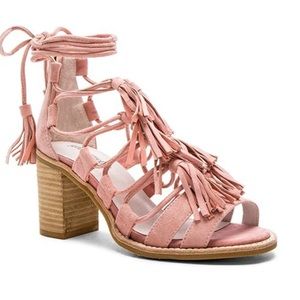 Jeffery Campbell Linares pink tassel platform sandal